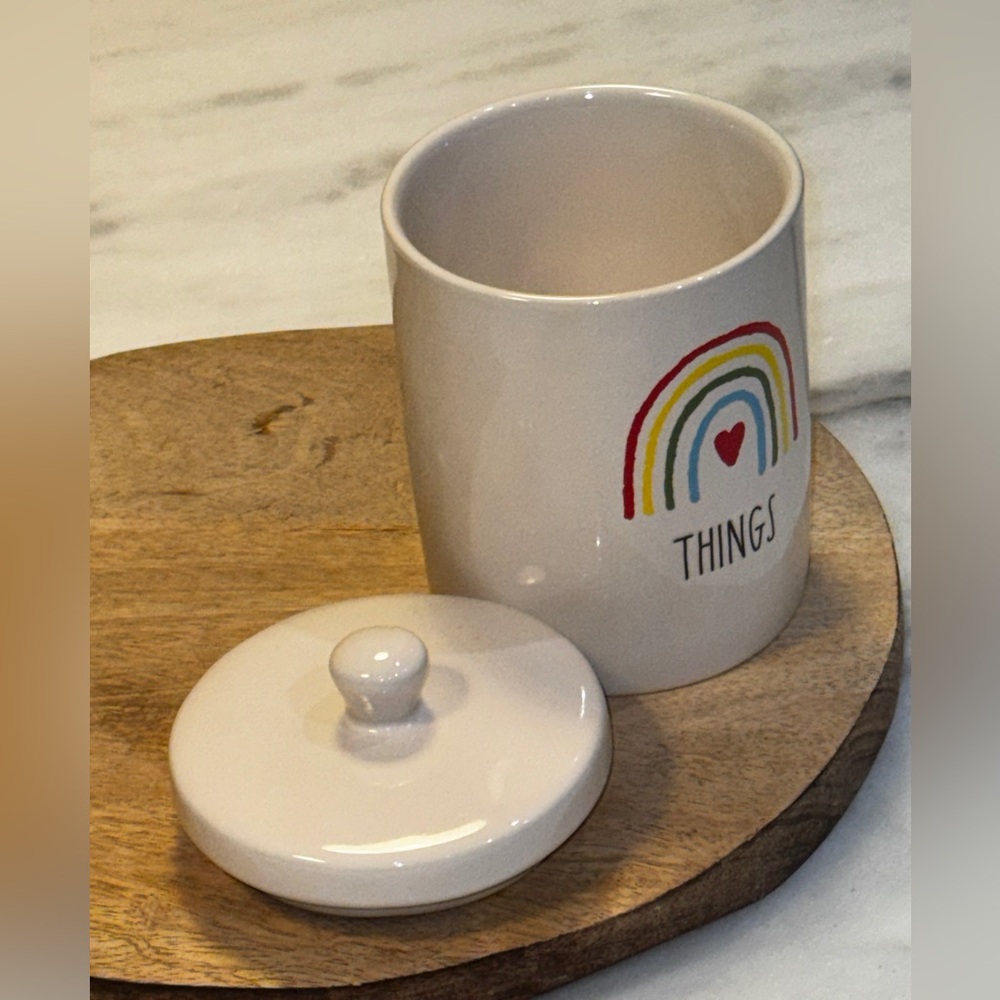 Rae Dunn Artisan Collection Ceramic “Things” canister - Picture 4 of 8